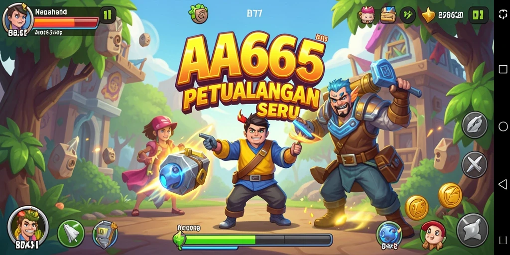 Screenshot gameplay AA666 menampilkan aksi seru dan tantangan mendebarkan.