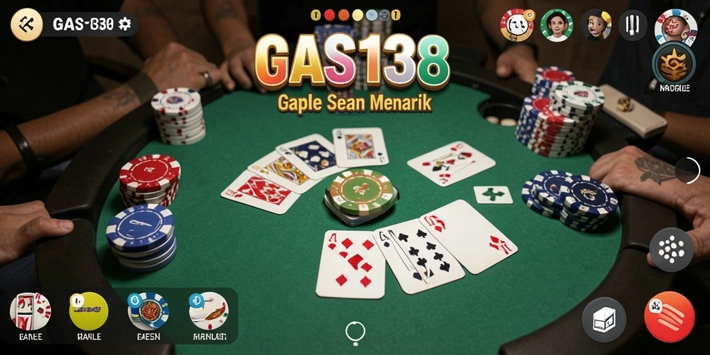 Tampilan gameplay Gaple yang menarik dan interaktif.