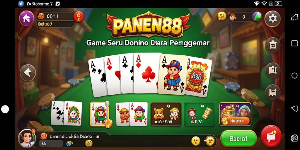 Screenshot gameplay menunjukkan keseruan bermain Domino di PANEN88.