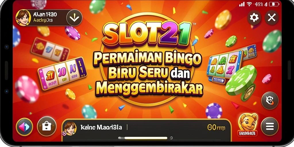 Tampilan menarik dari gameplay SLOT21 dengan kartu Bingo.